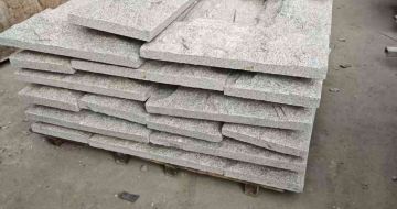 湛江芝麻白蘑菇石，自然面