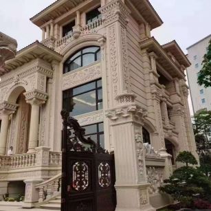 湛江黄金麻别墅外墙异形定制