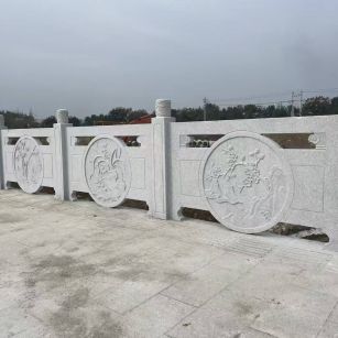 湛江芝麻白河道栏杆 石材栏杆