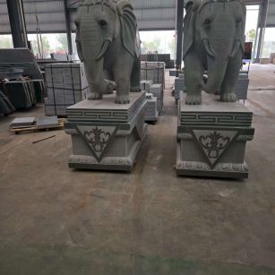 湛江芝麻灰花岗岩对象 芝麻白芝麻灰大象