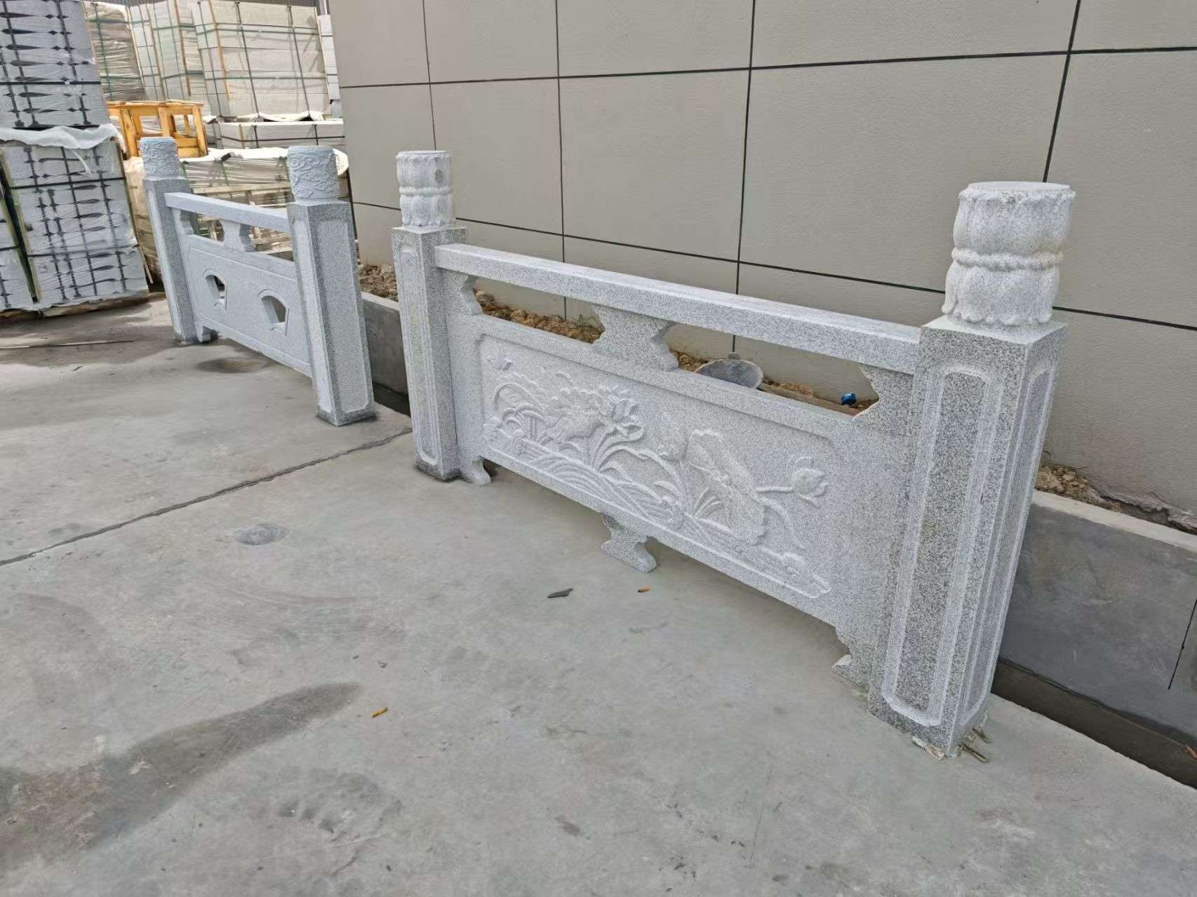 湛江芝麻白河道栏杆 石材栏杆