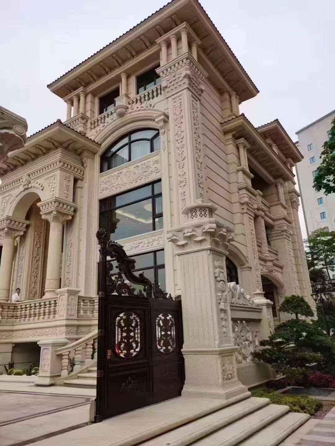 湛江黄金麻别墅外墙异形定制